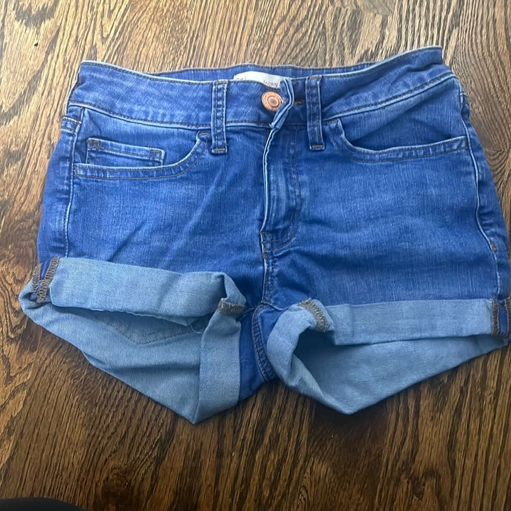 Blue jean shorts